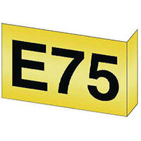 Aisle Marker Yellow 95X130mm Magnetic Flange