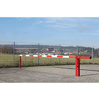 Compact System Boom Barrier Counterweight Arm 6000mm Long With Fixed Support Arm