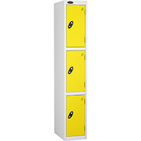 Probe 3 Door Locker Cam Lock ACTIVECOAT W305xD305xH1780mm White Body Lemon Door 7 Year Warranty