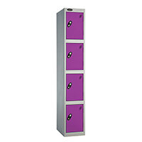 Probe 4 Door Locker Cam Lock ACTIVECOAT W305xD460xH1780mm Silver Body Lilac Door 7 Year Warranty
