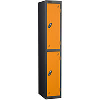 Probe 2 Door Locker Cam Lock ACTIVECOAT W305xD460xH1780mm Black Body Orange Door 7 Year Warranty