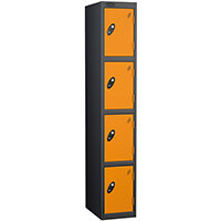 Probe 4 Door Locker Cam Lock ACTIVECOAT W305xD460xH1780mm Black Body Orange Door 7 Year Warranty