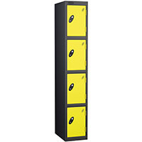 Probe 4 Door Locker Cam Lock ACTIVECOAT W305xD460xH1780mm Black Body Lemon Door 7 Year Warranty