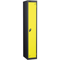 Probe 1 Door Locker Cam Lock ACTIVECOAT W305xD460xH1780mm Black Body Lemon Door 7 Year Warranty