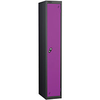 Probe 1 Door Locker Cam Lock ACTIVECOAT W305xD460xH1780mm Black Body Lilac Door 7 Year Warranty