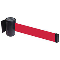 Wallmaster 400 Black Retractable Wall Mount Red Belt