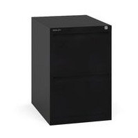 2 Drawer Filing Cabinet Black