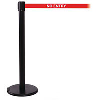 Rollerpro 250 Black No Entry 3.4M Red Webbing With White Print