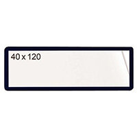 Magnetic Ticket Pouch 40X120 Pk 100 Black