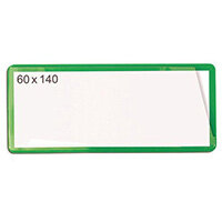 Magnetic Ticket Pouch 60X140 Pk 100 Green