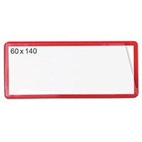 Magnetic Ticket Pouch 60X140 Pk 100 Red