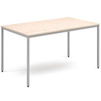 1400x800mm Rectangular Genreral Purpose Maple Table -Silver Leg Frame 1400x800mm Rectangular Genreral Purpose Maple Table -Silver Leg Frame