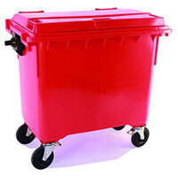 770L Wheeled Bin Red HxWxDmm: 1360x1350x770