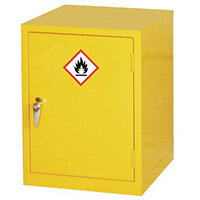 Dangerous Substance Cabinet Supplied With Ghs Labelling. One Adjustable Shelf Ext. H610xD305xW355mm