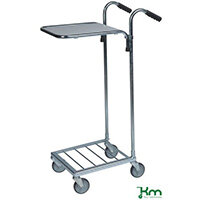 Konga Mini Mail Trolley With 1 Shelf Bright Zink Plated 35 kg Capacity - 5 Year Warranty