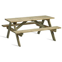 Hereford 8 Seater Sturdy Picnic Table Made From Fsc Certified Timber