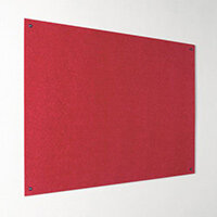 Eco-Colour Frameless Resist-A-Flame Board 600x900mm Red