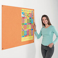 Eco-Colour Frameless Resist-A-Flame Board 1200x1500mm Orange