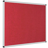 Eco-Colour Aluminium Framed Resist-A-Flame Board 1200x1800mm Red