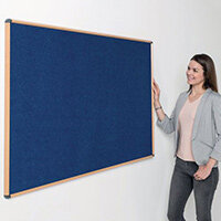 Shield Light Oak Wood Effect Frame Eco-Colour Fire Resistant Notice Board 600x900 Blue Shield Light Oak Wood Effect Frame Eco-Colour Fire Resistant Notice Board 600x900 Blue