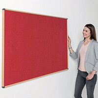 Shield Light Oak Wood Effect Frame Eco-Colour Fire Resistant Notice Board 600x900 Red Shield Light Oak Wood Effect Frame Eco-Colour Fire Resistant Notice Board 600x900 Red