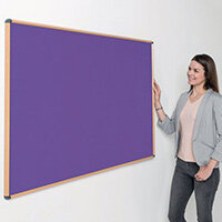 Shield Light Oak Wood Effect Frame Eco-Colour Fire Resistant Notice Board 600x900 Purple Shield Light Oak Wood Effect Frame Eco-Colour Fire Resistant Notice Board 600x900 Purple