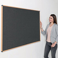 Shield Light Oak Wood Effect Frame Eco-Colour Fire Resistant Notice Board 600x900 Charcoal Shield Light Oak Wood Effect Frame Eco-Colour Fire Resistant Notice Board 600x900 Charcoal