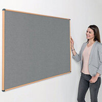 Shield Light Oak Wood Effect Frame Eco-Colour Fire Resistant Notice Board 900x1200 Grey Shield Light Oak Wood Effect Frame Eco-Colour Fire Resistant Notice Board 900x1200 Grey