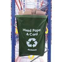Plastic Waste Green Racksack Pk 10 Single Pack