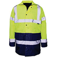 Hi Vis Parka Jacket Large Yellow & Blue