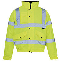 Hi Vis Bomber Jacket Yellow Xlarge