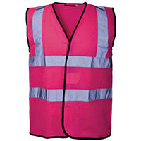 Hi Vis Vest Pink Xlarge