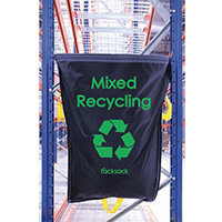 Blue Racksack for Mixed Recycling Pk 10 Single Pack
