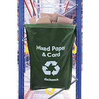 Green Racksack for Mixed Recycling Pack of 10