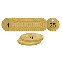 27mm Dia. Traffolite Tags Bronze Effect (1 To 25)