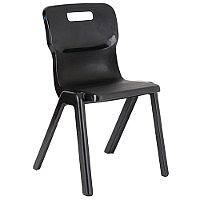 Titan One Piece School Chair Size 1 260mm Black Pack of 10 Titan One Piece School Chair Size 1 260mm Black Pack of 10