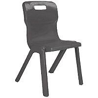 Titan One Piece School Chair Size 1 260mm Charcoal Pack of 10 Titan One Piece School Chair Size 1 260mm Charcoal Pack of 10