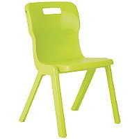 Titan One Piece School Chair Size 1 260mm Lime Pack of 10 Titan One Piece School Chair Size 1 260mm Lime Pack of 10