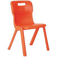 Titan One Piece School Chair Size 1 260mm Orange Pack of 10 Titan One Piece School Chair Size 1 260mm Orange Pack of 10