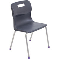 Titan 4 Leg Classroom Chair Size 2 310mm Seat Height (Ages: 4-6 Years) Charcoal T12-C - 5 Year Guarantee Titan 4 Leg Classroom Chair Size 2 310mm Seat Height (Ages: 4-6 Years) Charcoal T12-C - 5 Year Guarantee