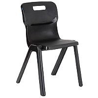 Titan One Piece School Chair Size 3 350mm Black Pack of 10 Titan One Piece School Chair Size 3 350mm Black Pack of 10