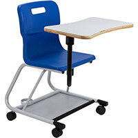 Titan Teach Chair with Writing Tablet 470mm Seat Height (Ages: 14+ Years) Blue T300-B - 5 Year Guarantee Titan Teach Chair with Writing Tablet 470mm Seat Height (Ages: 14+ Years) Blue T300-B - 5 Year Guarantee