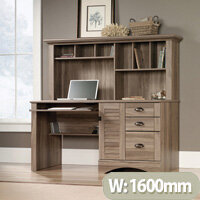 Louvre Hutch Home Office Desk In Salt Oak Finish Louvre Hutch Home Office Desk In Salt Oak Finish