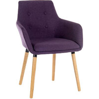 Four Legged Conference Chair With Modern Oak Coloured Legs In Plum Pack of 2 Four Legged Conference Chair With Modern Oak Coloured Legs In Plum Pack of 2