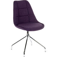 Breakout Conference Chair With Fixed Chrome Legs In Plum Pack of 2 Breakout Conference Chair With Fixed Chrome Legs In Plum Pack of 2