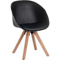 Pyramid Padded Tub Visitors Chair In Black Set of 2 Pyramid Padded Tub Visitors Chair In Black Set of 2
