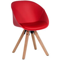 Pyramid Padded Tub Visitors Chair In Red Set of 2 Pyramid Padded Tub Visitors Chair In Red Set of 2