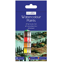 Work of Art Washable Watercolour Paint Tubes Assorted Pack of 12 TAL06741 Work of Art Washable Watercolour Paint Tubes Assorted Pack of 12 TAL06741