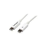 StarTech 2m White Thunderbolt Cable M/M 1 x Male Thunderbolt 1 x Male Thunderbolt Nickel Plated Connector White StarTech 2m White Thunderbolt Cable M/M 1 x Male Thunderbolt 1 x Male Thunderbolt Nickel Plated Connector White