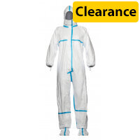 Tyvek 600 Plus Disposable Coverall With Socks White LARGE (D13398948)